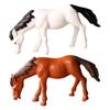 Micro Landscape Ornaments Realistic Horse Miniature Waterproof Small Horse Figurine for Moss Gardens Fish Tanks Desk Decor