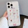 2026 Calendar Pattern Air Cushion Transparent Phone Case For iPhone 17 16 15 14 11 Pro Max Plus 13 12 16E 17 Air Bumper Cover