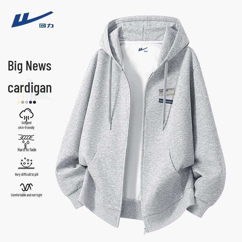 Warrior Men s Loose Fit Hooded Zipper Sweatshirt 4XL