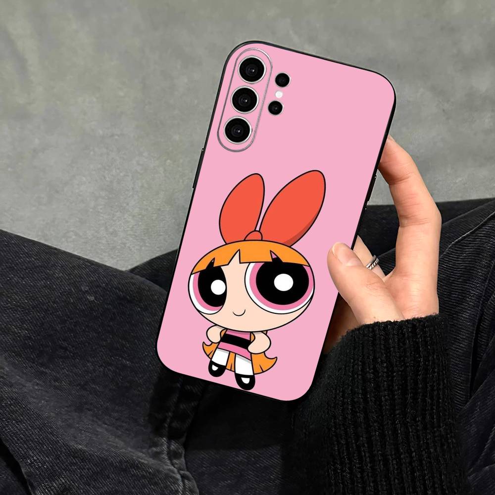 P-Powerpuffs G-Girls Phone Case For Samsung S25,S24,S21,S22,S23,S30,Ultra,S20,Plus,Fe,Soft Silicone Black Cover