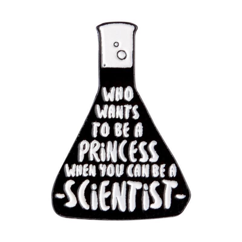 Broche de Elemento Metálico de Química - Alfinete de Desenho Animado para Decoração e Emblemas.