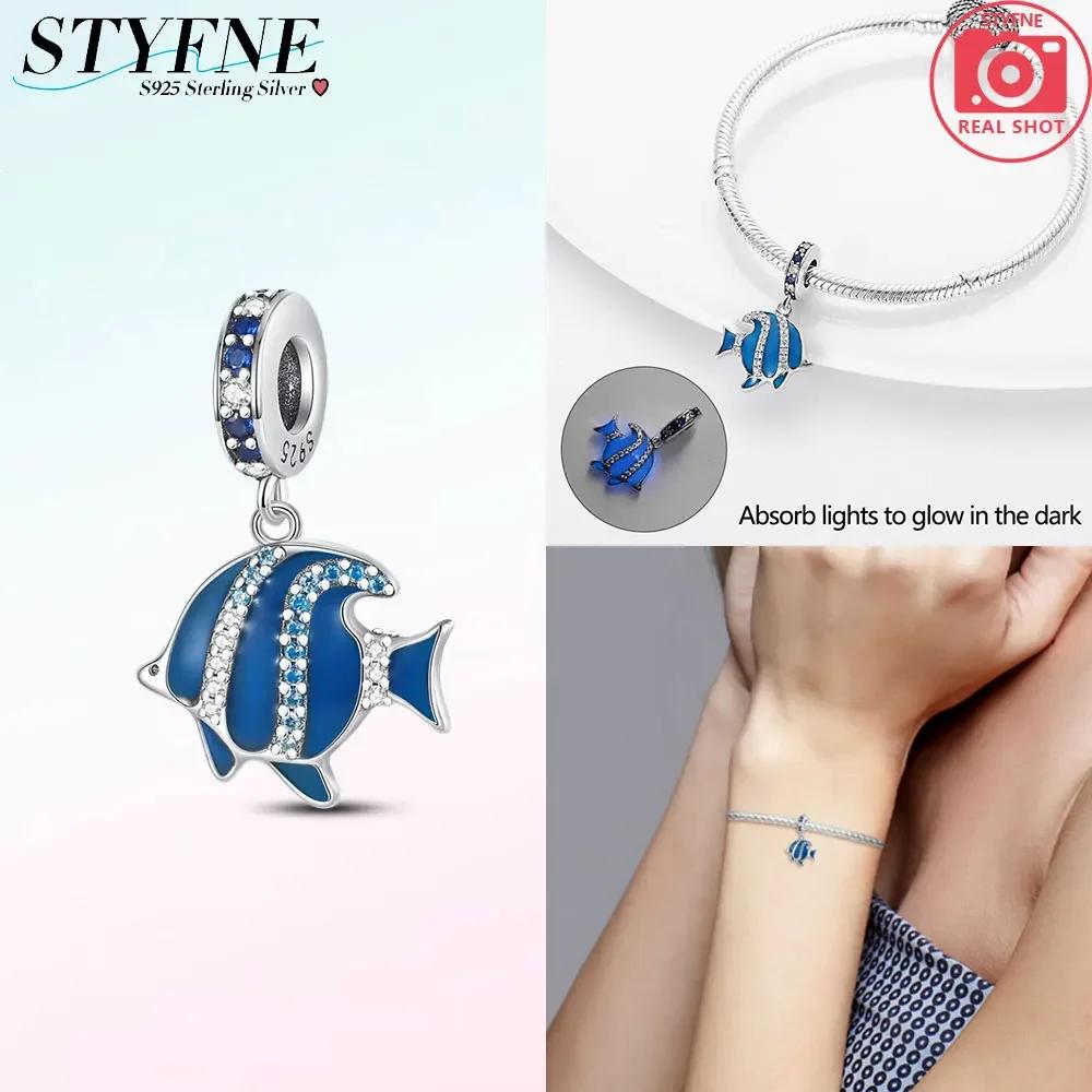 Original Copper Glass Sea Turtle Dangle Charm Fit Women'S Necklace Diy Bracelet Beads Jewelry Commemorative Gifts