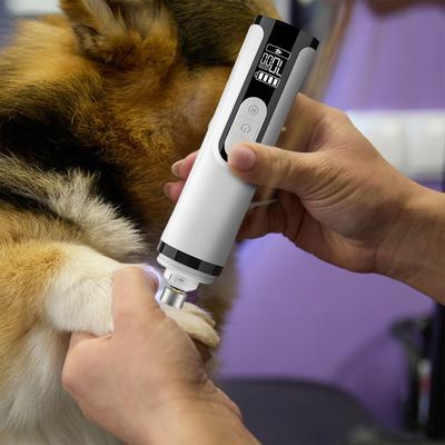 Electric Dog Nail Grinder with 2 LED Lights Dog Nail Trimmer Cat Nail Grinder Suitable for Small Middle Large Dogs and Cats