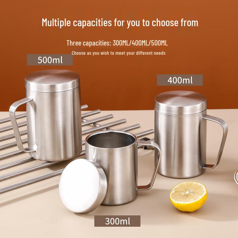 cmaos Stainless Steel Insulated Square Handle Mug