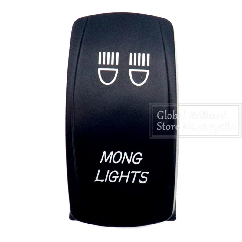 For Car Truck Marine 12V/20A 24V/10A Boat Rocker Switch Toggle 5Pin SPST / 7Pin DPDT ON-Off Switch with LED Light