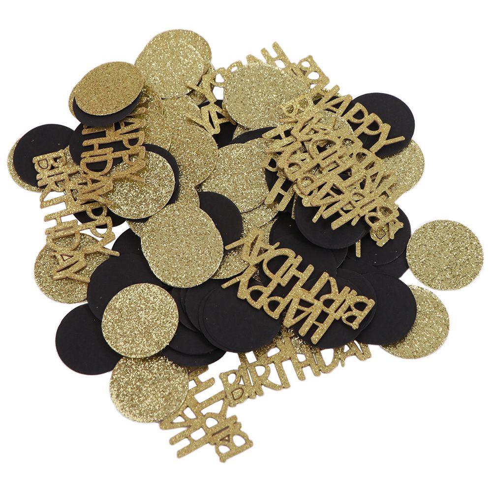 

100 шт. мультяшные круглые точки конфетти блестки золотые украшения для вечеринок свадебный реквизит 100pcs