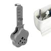 Toilet Tank Cleaning Tablet Holder Sturdy Adjustable Metal Hook Tool Free Install for Daily Bathroom Toilet Use