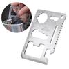 10PCS High Carbon Steel Silver Multifunction Survival Knife Card Camping Tool with Portable