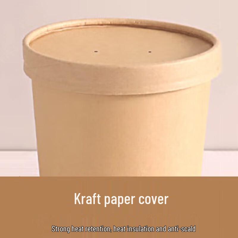 Disposable Kraft Paper Food Containers with Lids