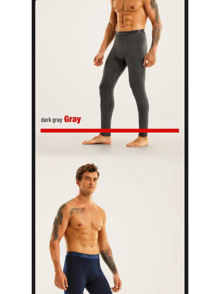 Men's Warm Velvet-Lined Cotton Trousers for Autumn and Winter