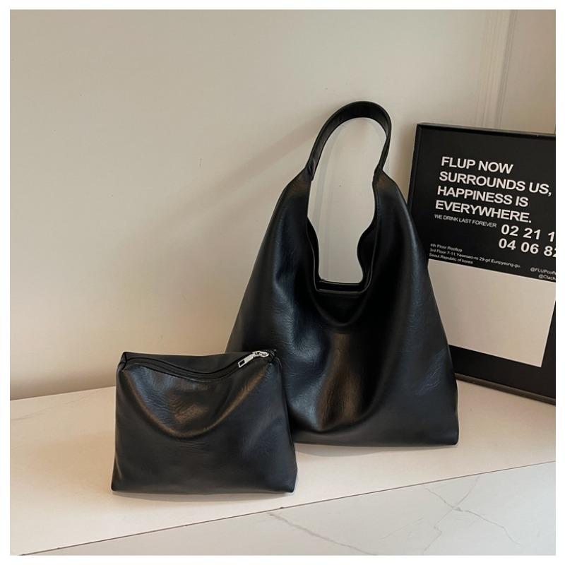 Shoulder Tote Bag 2025 New Retro College Style Large Capacity Bags