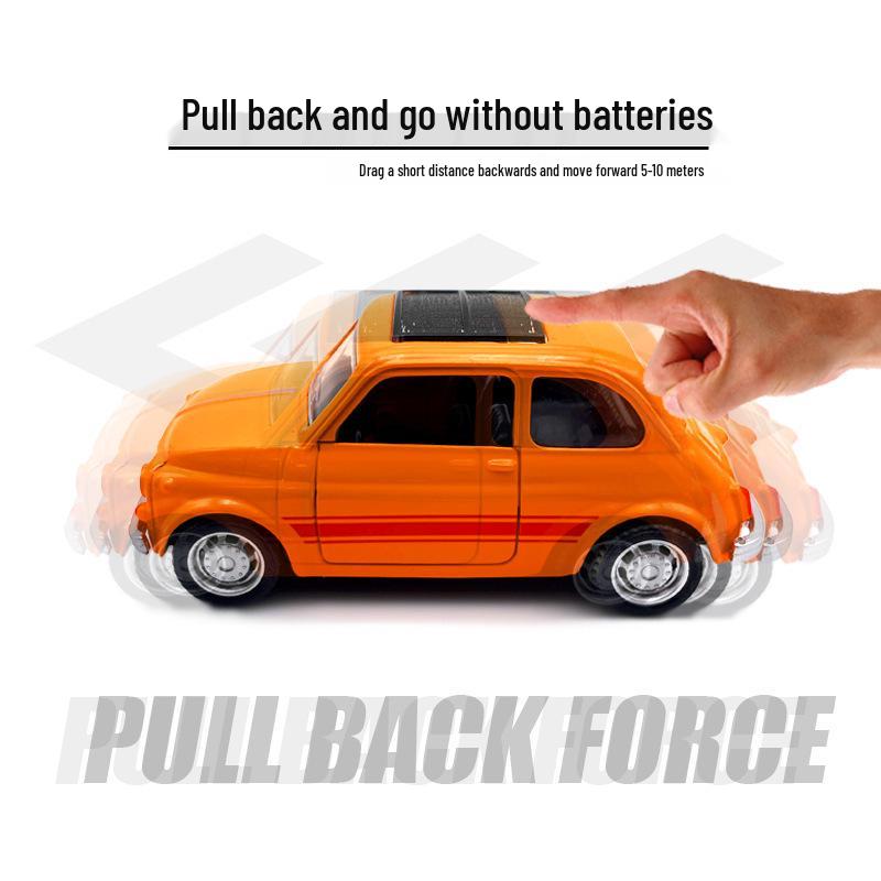 Retro Nostalgic Mini Pull-Back Alloy Car Model for Kids (1:36)