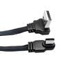 USB Type-C Multi-Directional Elbow Extension Cable, Flat Silicone Male to Female Data Adapter