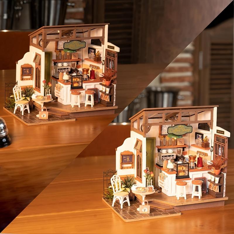My First Coffee Shop: 3D Wooden Puzzle for Kids
