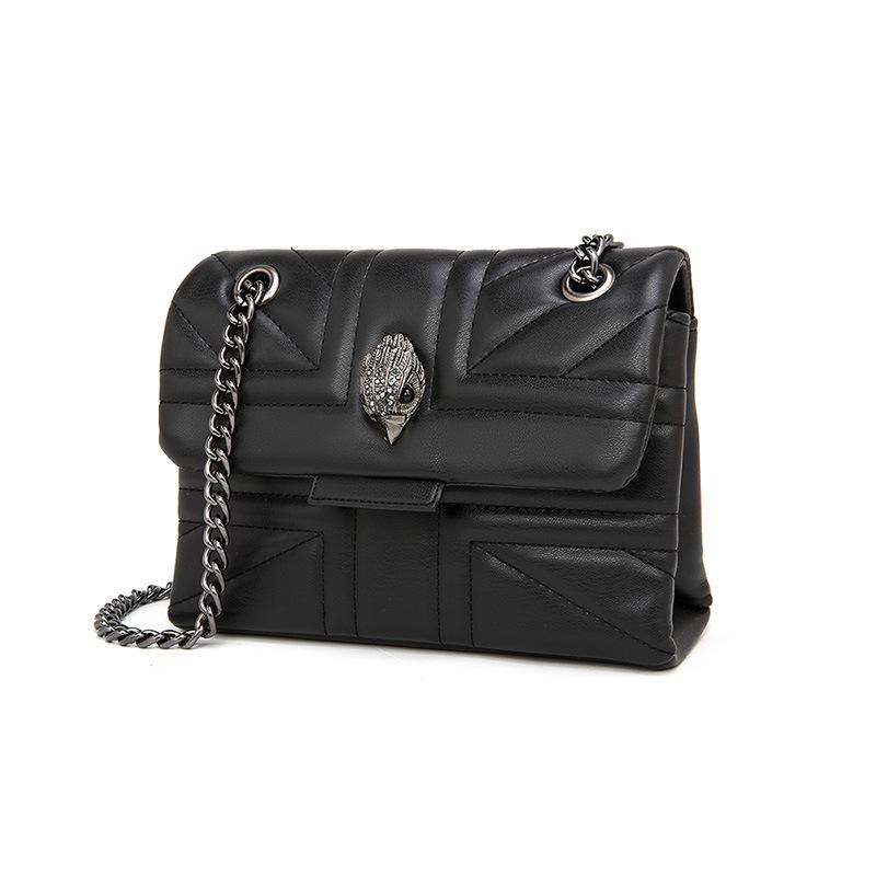 Nová dámska luxusná štvorcová crossbody taška na reťiazke s dizajnom orla od Kurt Geiger