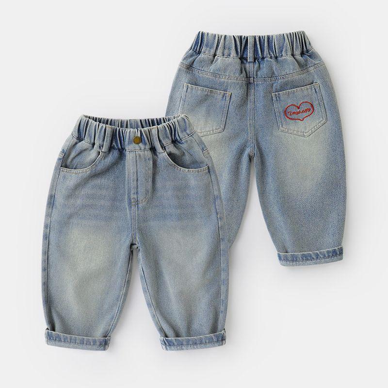 Boys  Jeans Long Pants 2026 Spring and Autumn New Style Toddler Spring and Autumn Clothing Children s Casual Pants Blue 90cm