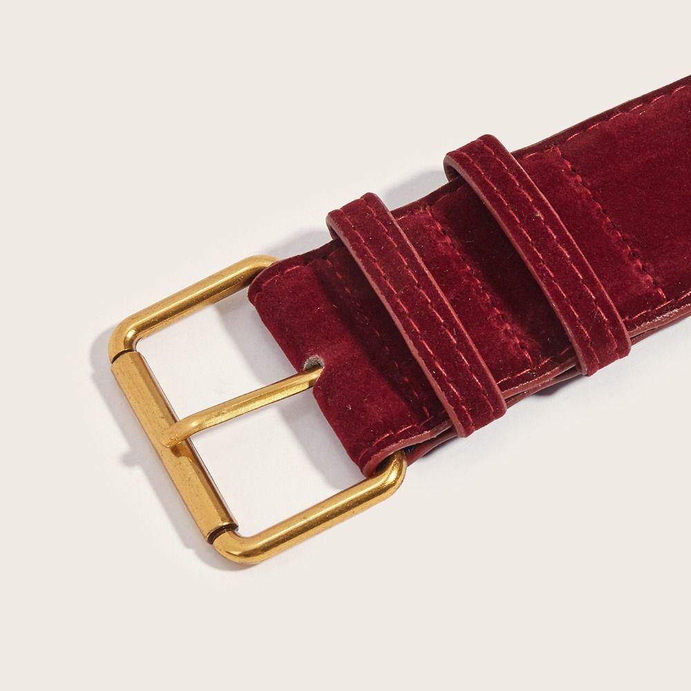 Luxus Design Wildleder Breitgürtel Lässig Business Taillengürtel Retro Hosen Kleidergürtel Geschenke