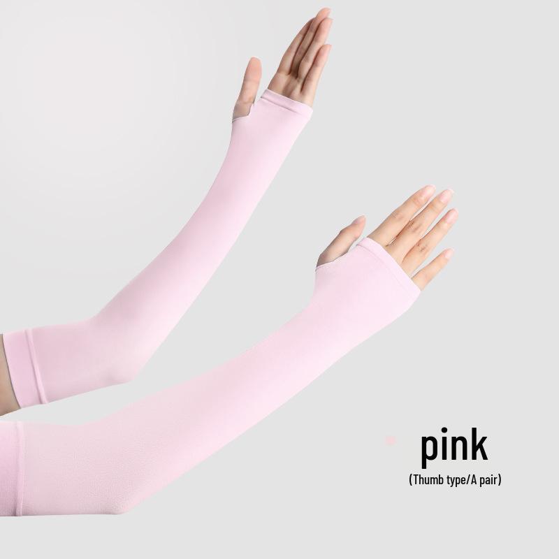 Men's UPF50+ UV Protection Ice Sleeves for Cycling & Driving