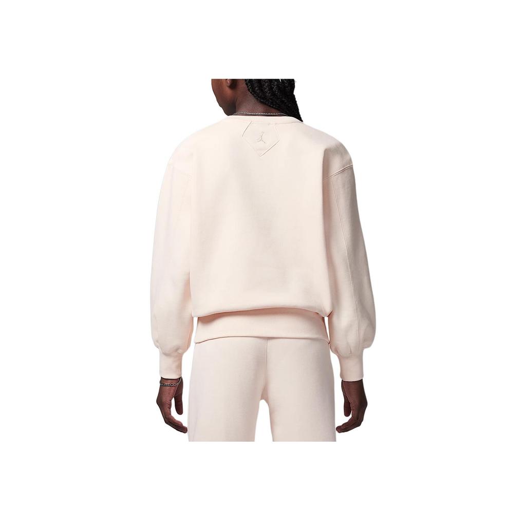 Jordan Flight Essentials Fashion Simple Fleece Warm Crewneck Kids Tops Ice-Pomegranate HQ8252-838