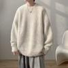 Herren Damen Pullover 2026 Winter Trendig Lässig Einfarbige Rundhals Strick Pullover Top