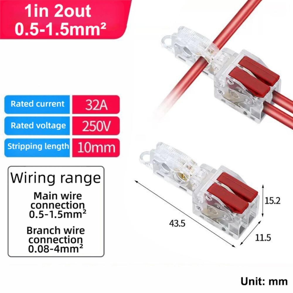 New Mini Quick Terminal Block T type Universal Fast Connector Wiring Connector Electrical