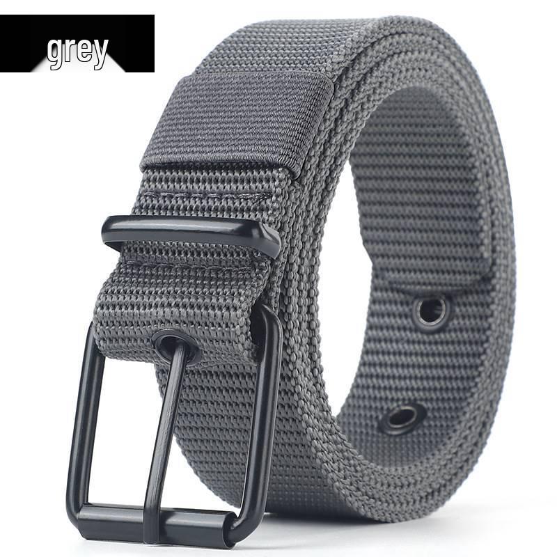 Pin Leather Canvas And Mens Buckle Belt Sturdy Versatile Extended Length Ideal For Military Training And Students