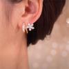 Flower U Shaped Earrings With Versatile Temperament, Women's Earrings And Earrings