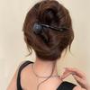 Korean Minimalist Resin Hair Clip - 8-Figure Design for Versatile, High-End Use