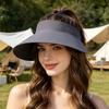 Sun Protection Hat Empty Top Design Foldable Outdoor Travel Summer Beach Cap Adjustable UV Protection Sport Sun