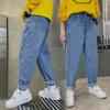 Schwarze lange Jungenjeans für Frühling/Herbst 2024 - Mittlere & Große Größen