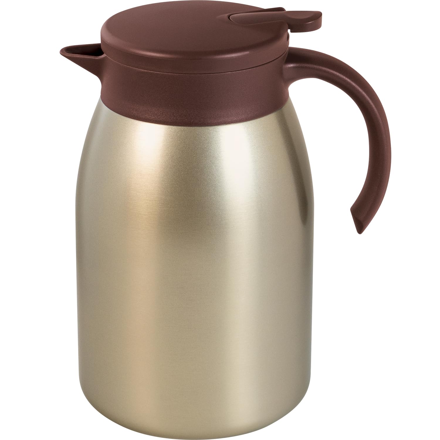 

Wahei Freiz Heat Retention Stainless Steel Vacuum Insulated Tabletop Pot Gold Table Pot Wide Mouth Fortec Retention/Cold 1.5L RH-1743 золотой