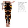 Halloween Pumpkin Leggings Mid-rise Elastic Waistband Skinny Fit Bottoming Pants Girls Cosplay Outfit Tights