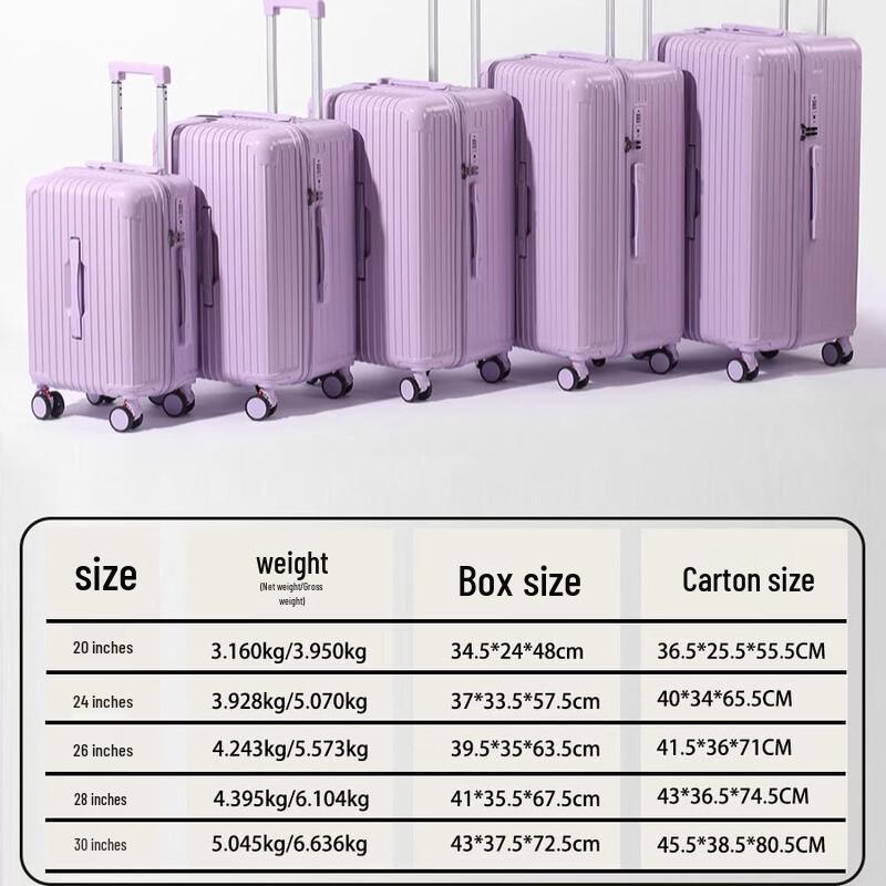 DK Durable Hardshell Luggage with Password Lock