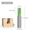 Precise Woodworking Bottom Cleaning Routers Bit with Green Coating for Accurate Bottom Cleaning  Woodworking Tasks