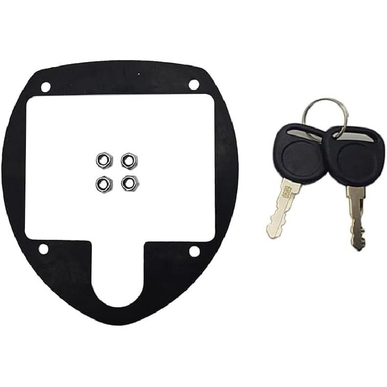 Door Latch T-Handle with 2 Keys Replacement for Cummins Kohler Generator 0406-0972-01
