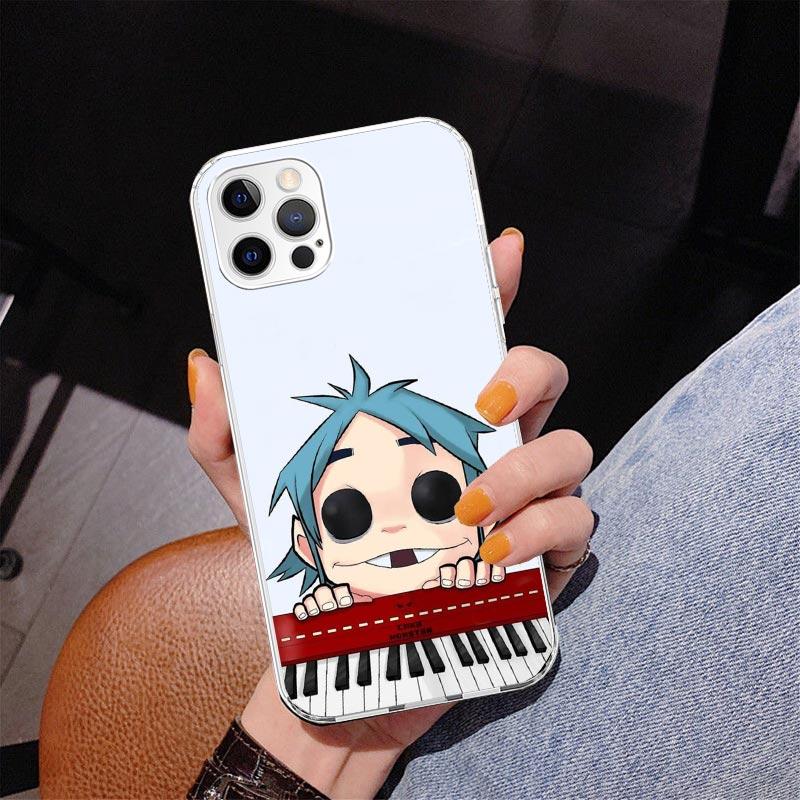 Gorillaz Anime Phone Case For iPhone 17 Air 16 Pro Max 16E 15 + 14 Plus 11 12 13 Mini 7 8 SE Gift Print Cover Fundas 17 Air 16 P