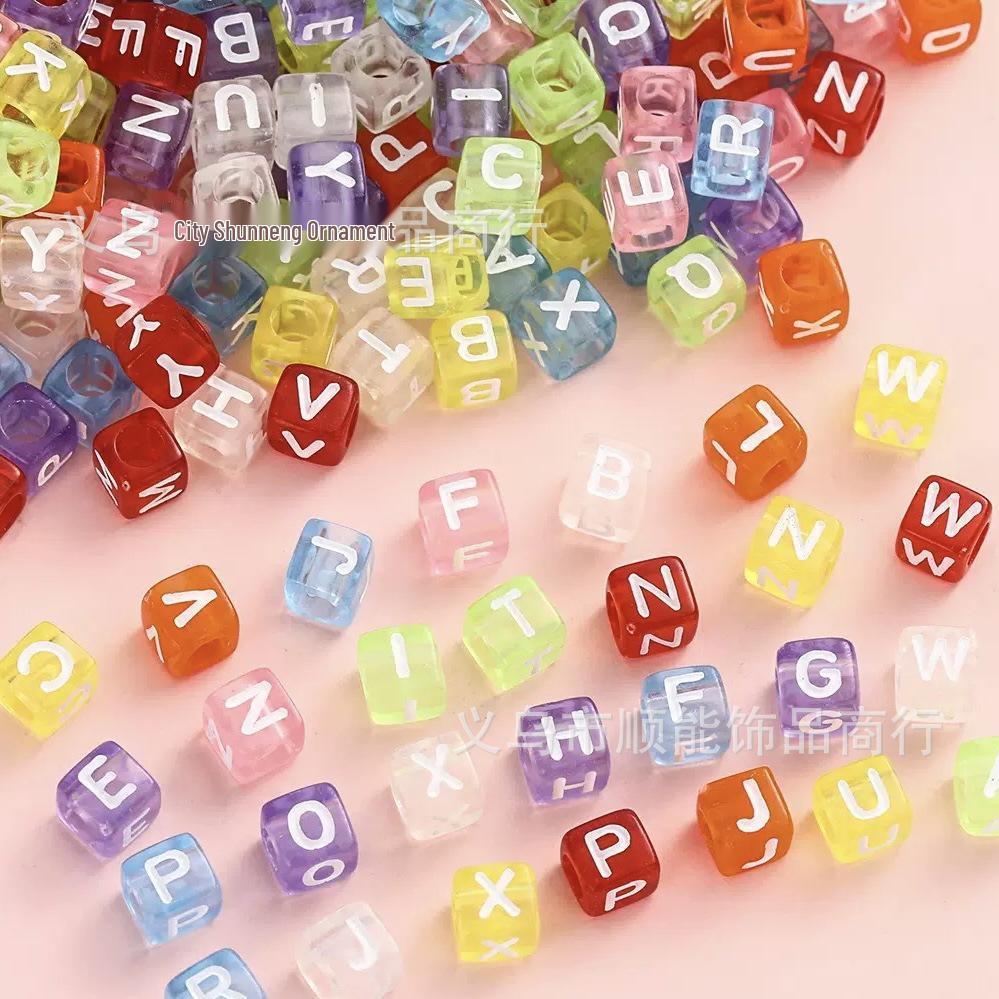 Acrylic Letter and Number Beads for Kids' DIY Jewelry and Crafts