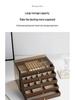 Retro Walnut Wood Jewelry Box: Organizer for Earrings, Rings, Bracelets, and Necklaces