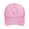Minimalist Head Outline Fashion Mesh Baseball Cap Breathable Casual  Hats Outdoor For Unisexs And Womens