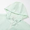 JUZUI Women's Mint Green Lightweight Hooded Jacket