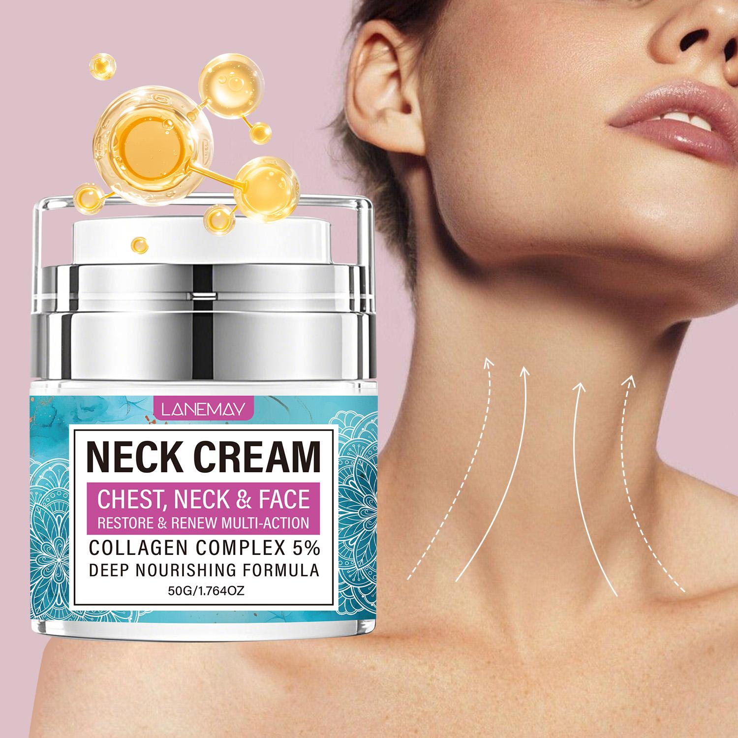 

Neck Cream-Lift The Skin And Smooth The Wrinkle-Reduce Double Chin-Lift Saggy Skin-Suitable For All Skin Types, 50g