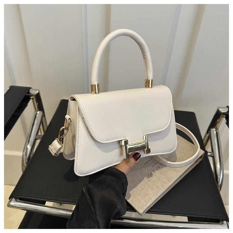 

Премиальная сумка через плечо для женщин 2024 года, летняя взрывная ретро-повседневная маленькая квадратная сумка, премиальная сумка-мессенджер белый