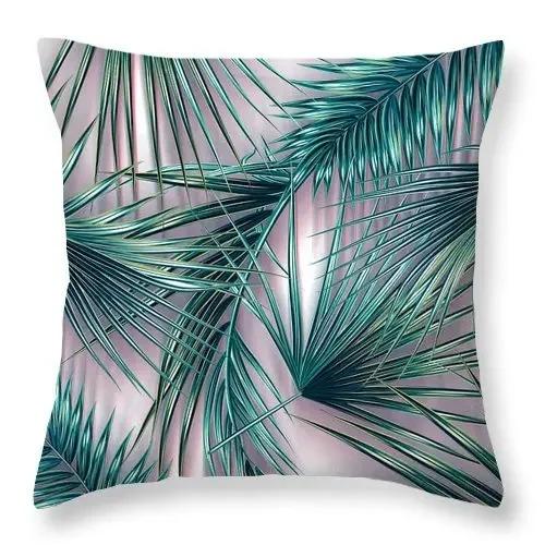 Tropical Green Plant Pillowcase Colorful Tree Pattern Creative Cushion Vitality Natural Style Sofa Decoration Pillow