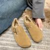 Birken Shoes, Women's Fleece Warm Bean Shoes, New Woolen Shoes, Retro One-foot Cotton Shoes