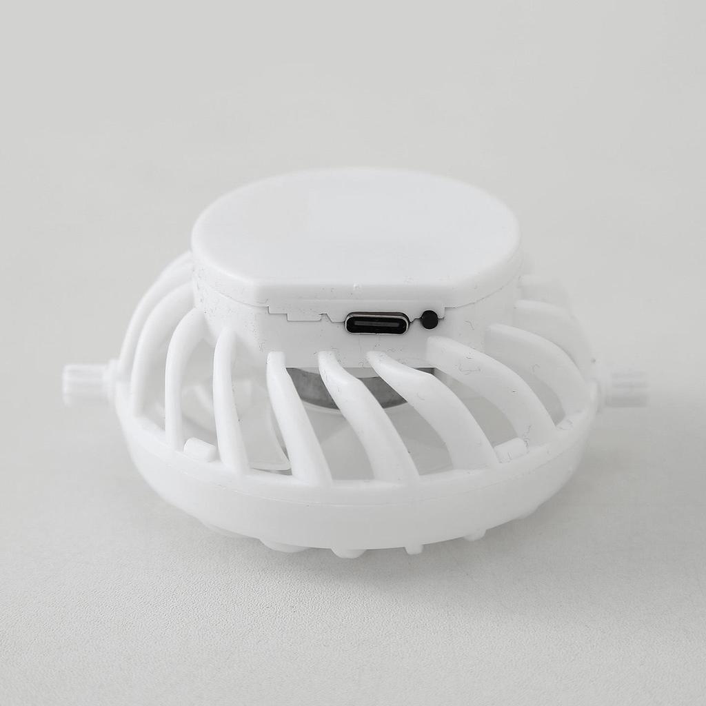 USB Rechargeable Solar Fan with Detachable Accessories - Pressure-Sensitive Motor for Strong Wind Power