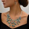 European and American Exaggerated Bohemian Gravel Mixed and Matched Multi-layer Temperament Necklace, Earrings (set)