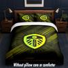 Juego de Ropa de Cama con Diseño del Leeds United 1 Funda Nórdica + 2 Fundas de Almohada Suave Transpirable Ropa de Cama para el Hogar