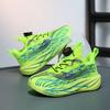 Lightweight Kids Running Shoes Boys Breathable Non-Slip Shock Absorbing Athletic Sneakers Ages 4-16
