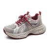 Thick-soled Heightened and Lightweight Gray Dad Shoes Women's New Spring Casual Versatile Small Sports Shoes 7