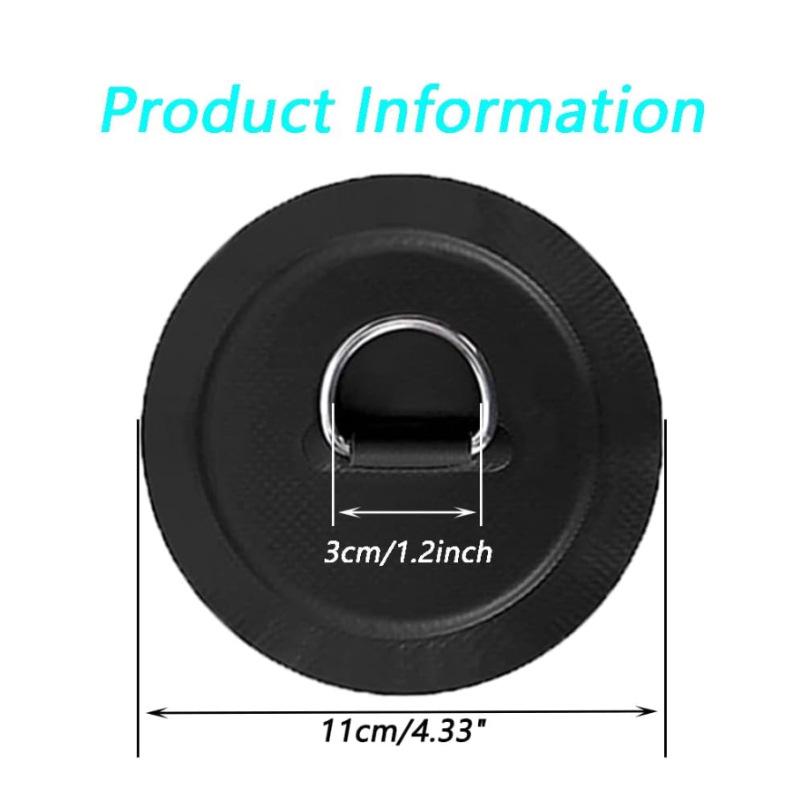 Inflatable Boat & Kayak Stainless Steel D-Ring Safety Rope Buckle for Paddle Board Storage